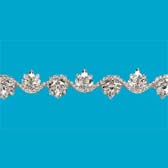 Strassz szalag - SILVER